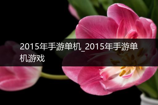 2015年手游单机_2015年手游单机游戏