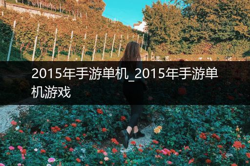 2015年手游单机_2015年手游单机游戏