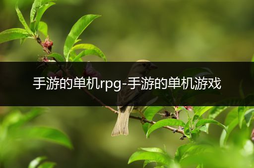 手游的单机rpg-手游的单机游戏