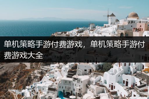 单机策略手游付费游戏，单机策略手游付费游戏大全