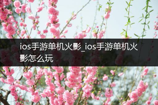 ios手游单机火影_ios手游单机火影怎么玩