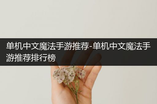 单机中文魔法手游推荐-单机中文魔法手游推荐排行榜