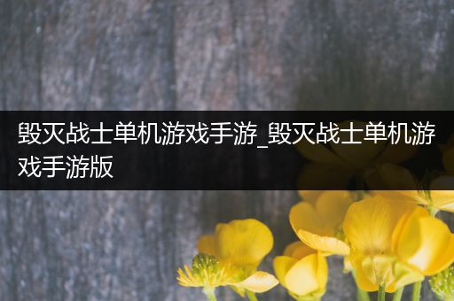 毁灭战士单机游戏手游_毁灭战士单机游戏手游版