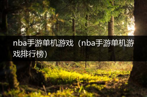 nba手游单机游戏（nba手游单机游戏排行榜）