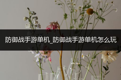 防御战手游单机_防御战手游单机怎么玩