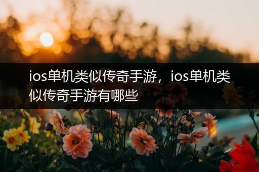 ios单机类似传奇手游，ios单机类似传奇手游有哪些