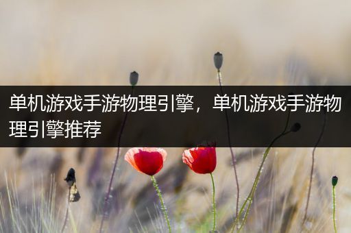 单机游戏手游物理引擎，单机游戏手游物理引擎推荐