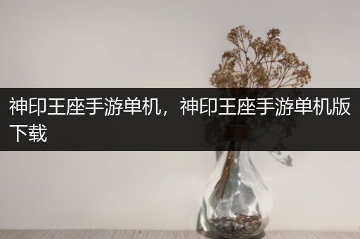 神印王座手游单机，神印王座手游单机版下载