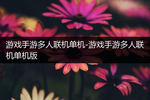 游戏手游多人联机单机-游戏手游多人联机单机版