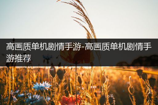 高画质单机剧情手游-高画质单机剧情手游推荐