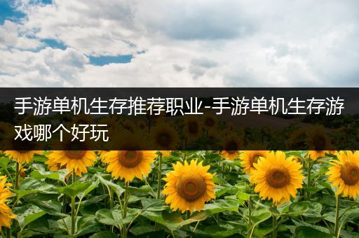 手游单机生存推荐职业-手游单机生存游戏哪个好玩