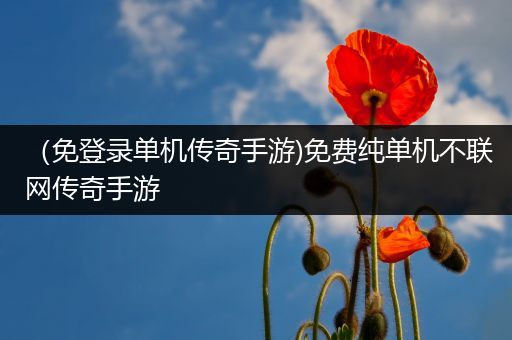 （免登录单机传奇手游)免费纯单机不联网传奇手游