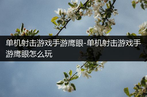 单机射击游戏手游鹰眼-单机射击游戏手游鹰眼怎么玩