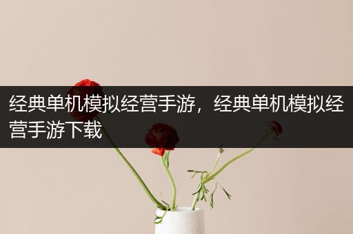 经典单机模拟经营手游，经典单机模拟经营手游下载