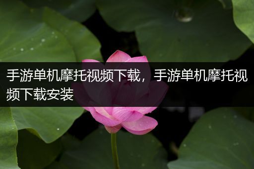 手游单机摩托视频下载，手游单机摩托视频下载安装