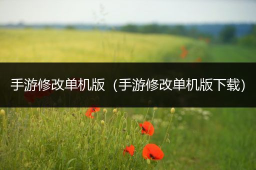 手游修改单机版（手游修改单机版下载）