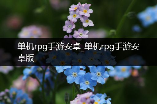 单机rpg手游安卓_单机rpg手游安卓版