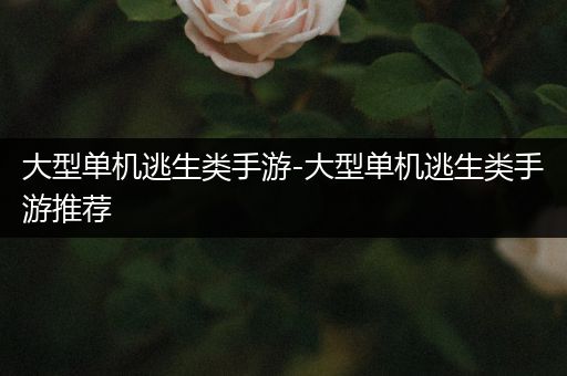 大型单机逃生类手游-大型单机逃生类手游推荐