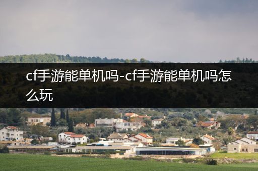 cf手游能单机吗-cf手游能单机吗怎么玩