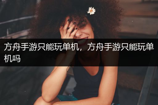 方舟手游只能玩单机，方舟手游只能玩单机吗