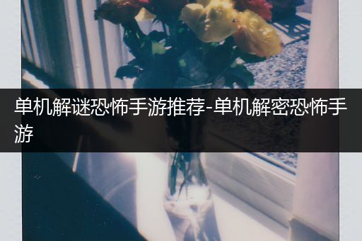 单机解谜恐怖手游推荐-单机解密恐怖手游