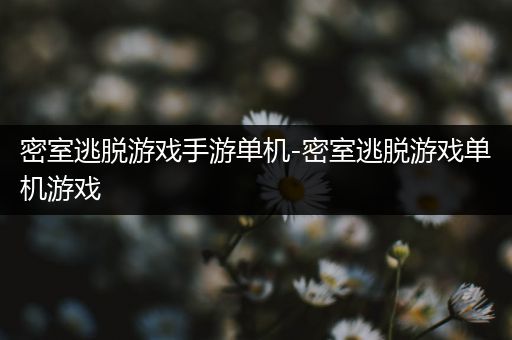 密室逃脱游戏手游单机-密室逃脱游戏单机游戏