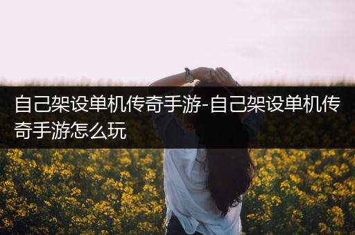 自己架设单机传奇手游-自己架设单机传奇手游怎么玩