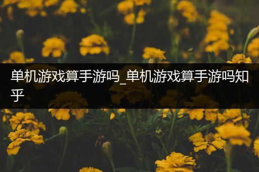 单机游戏算手游吗_单机游戏算手游吗知乎