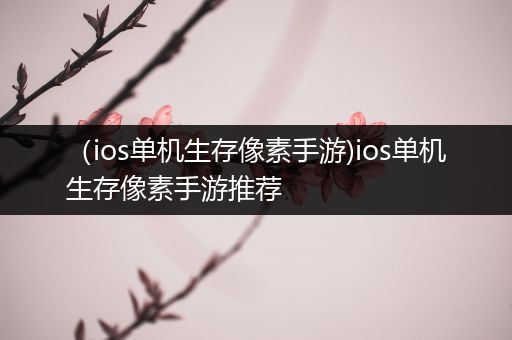 （ios单机生存像素手游)ios单机生存像素手游推荐