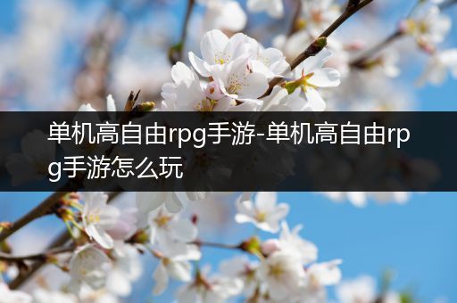 单机高自由rpg手游-单机高自由rpg手游怎么玩