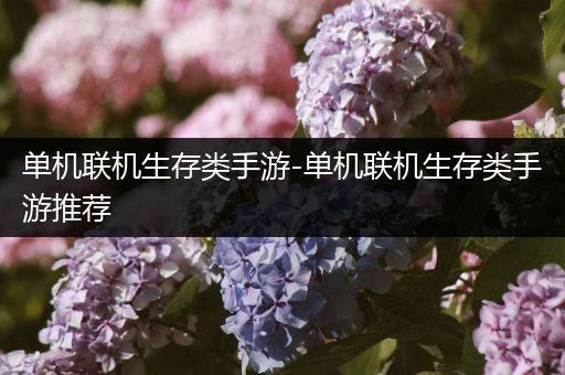 单机联机生存类手游-单机联机生存类手游推荐