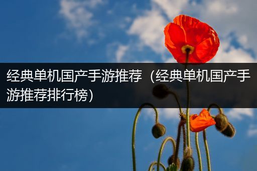 经典单机国产手游推荐（经典单机国产手游推荐排行榜）