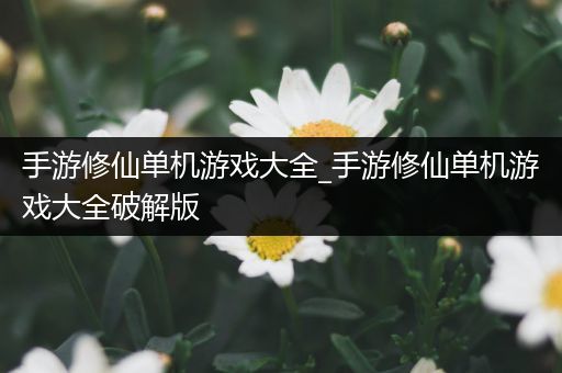 手游修仙单机游戏大全_手游修仙单机游戏大全破解版