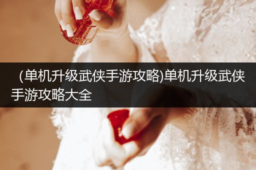 （单机升级武侠手游攻略)单机升级武侠手游攻略大全