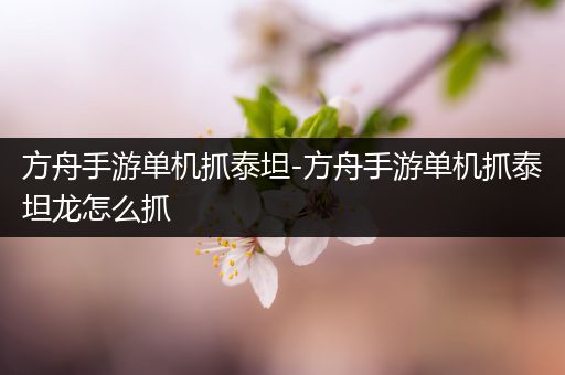 方舟手游单机抓泰坦-方舟手游单机抓泰坦龙怎么抓