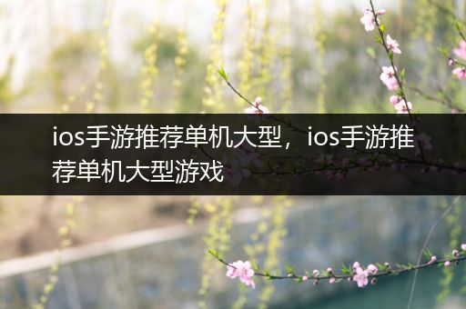 ios手游推荐单机大型，ios手游推荐单机大型游戏