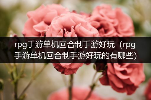 rpg手游单机回合制手游好玩（rpg手游单机回合制手游好玩的有哪些）