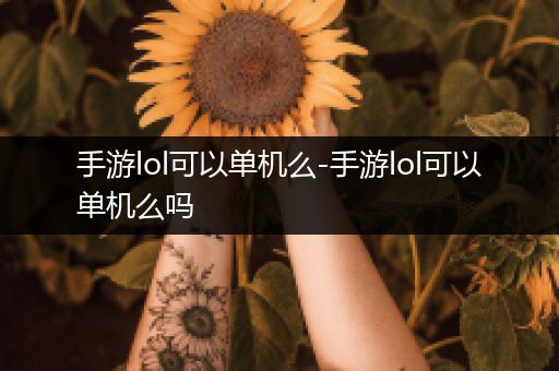 手游lol可以单机么-手游lol可以单机么吗