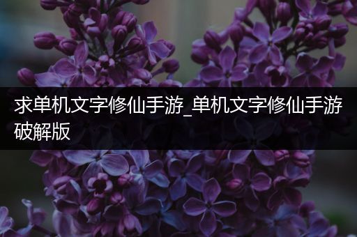 求单机文字修仙手游_单机文字修仙手游破解版