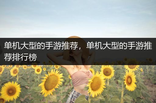单机大型的手游推荐，单机大型的手游推荐排行榜
